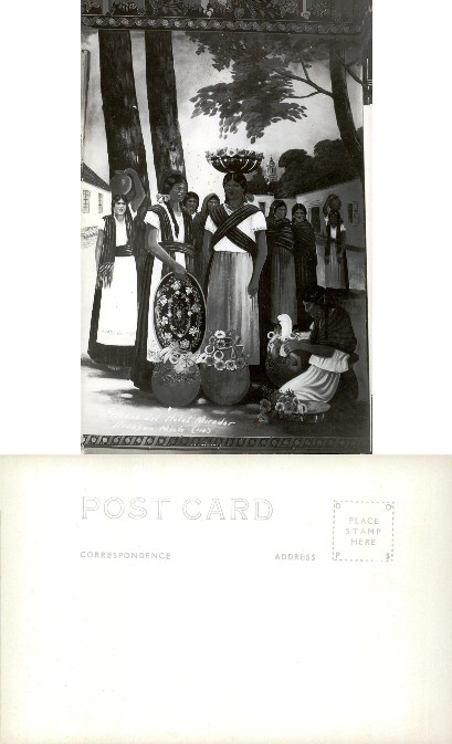 Mural of Mexican Women and Pottery