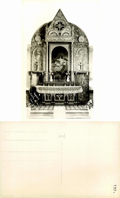 Chapel Altar with Pieta Painting