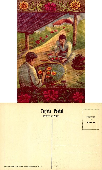 Men Decorating Ceramic Plates