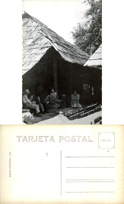 Indigenous Family at Thatched Home