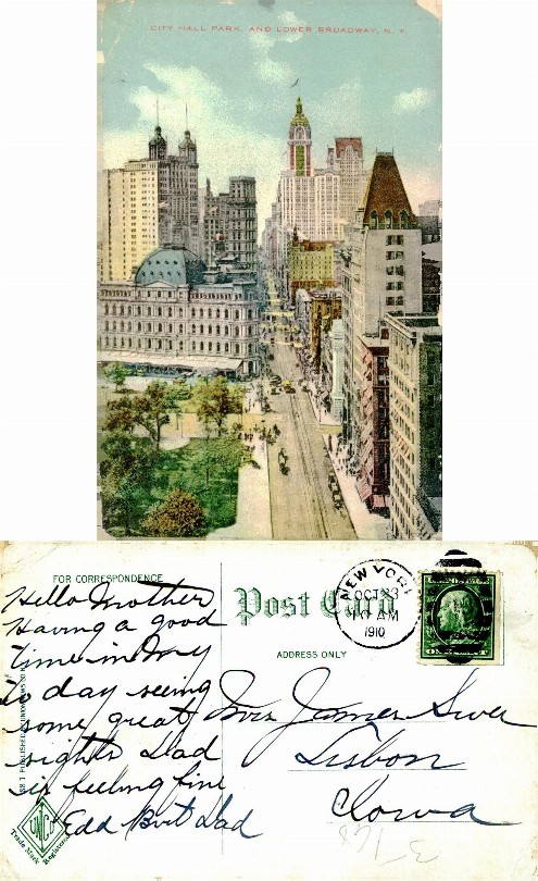 City Hall Park and Lower Broadway