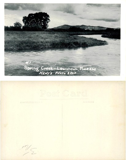 Spring Creek Landscape with Hills
