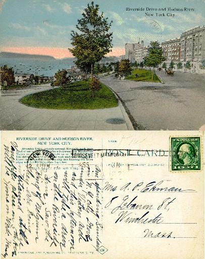 Riverside Drive and Hudson River