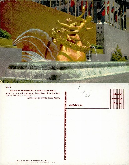 Statue of Prometheus with Fountain