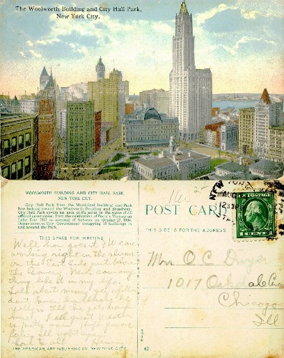 Woolworth Building and City Hall Park
