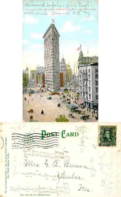 Flat Iron Building and Street Scene