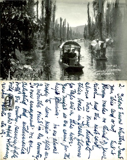 Decorated Boats on a Canal