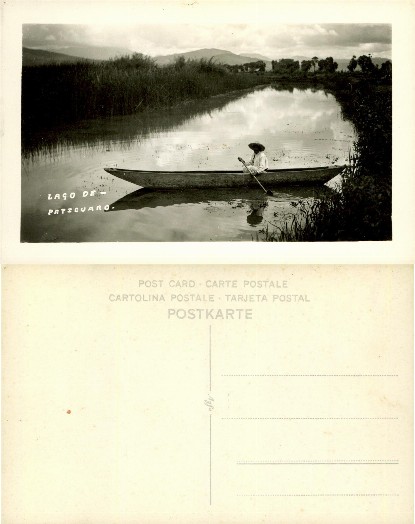 Person in boat on lake