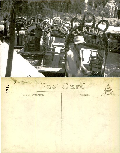 Decorated Boats on Canal