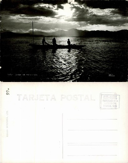 Fishermen in Boat on Lake Pátzcuaro
