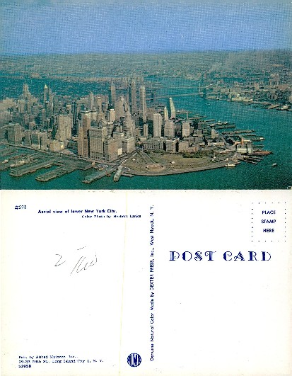 Aerial View of Lower New York City