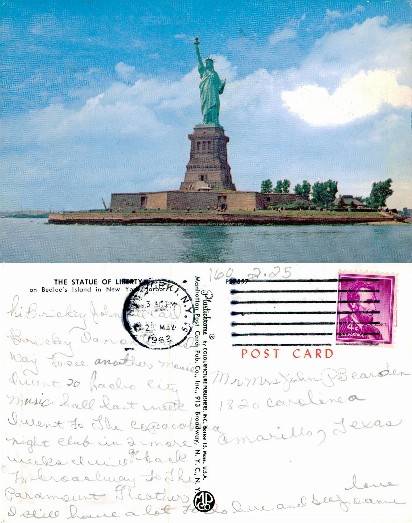 Statue of Liberty on Bedloe's Island