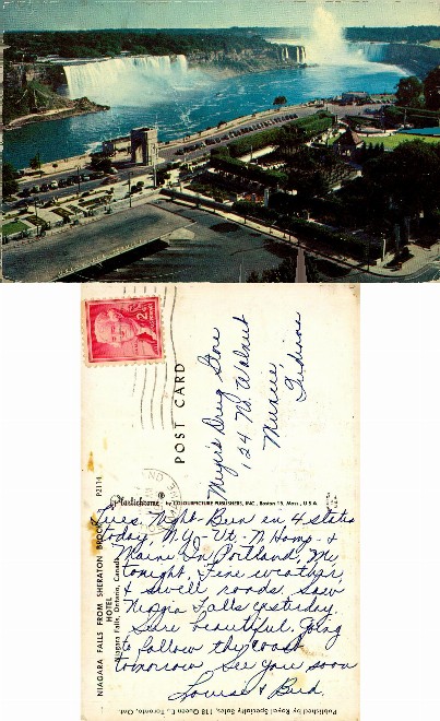 Niagara Falls with Road and Bridge