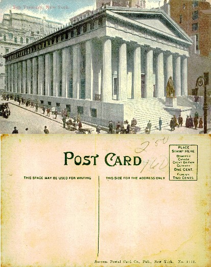 Sub Treasury Building, Street Scene