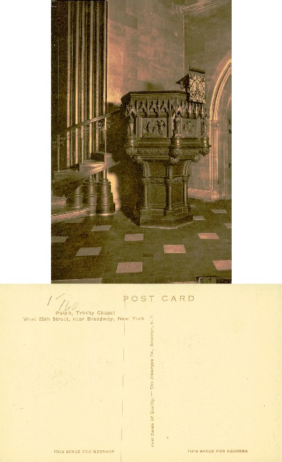 Pulpit Interior, Trinity Chapel