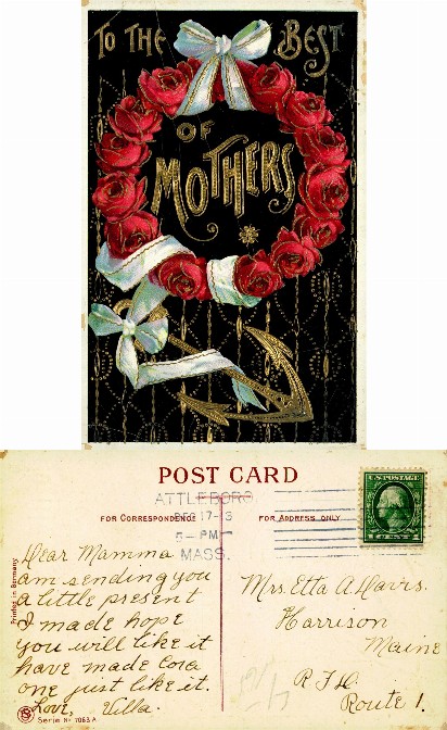 Mothers Day Rose Wreath with Anchor
