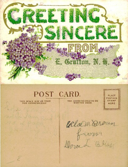 Floral Greeting from E. Grafton