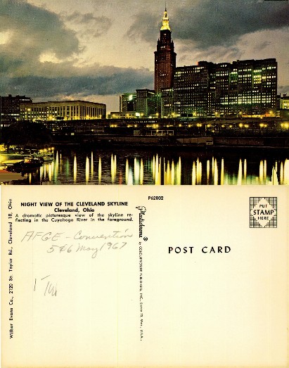 Cleveland Skyline Night View