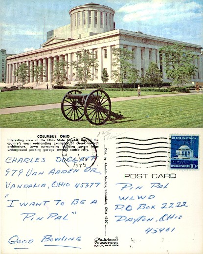 Ohio State Capitol Building with Cannon