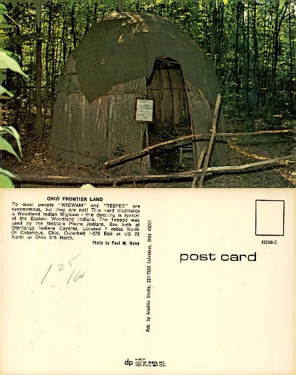 Woodland Indian Wigwam in Forest