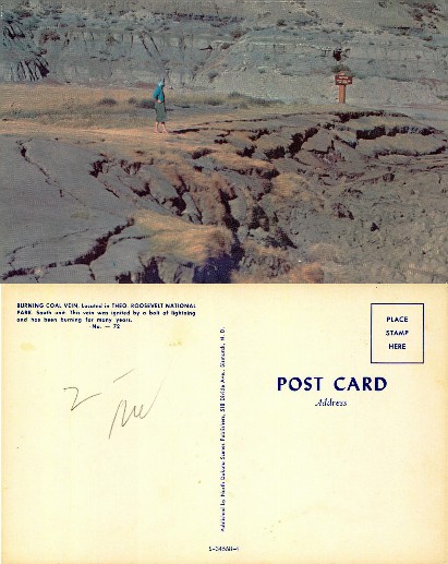 Burning Coal Vein in National Park